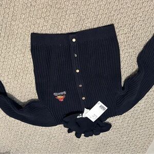 Paddington Bear Navy Button-Up Sweater